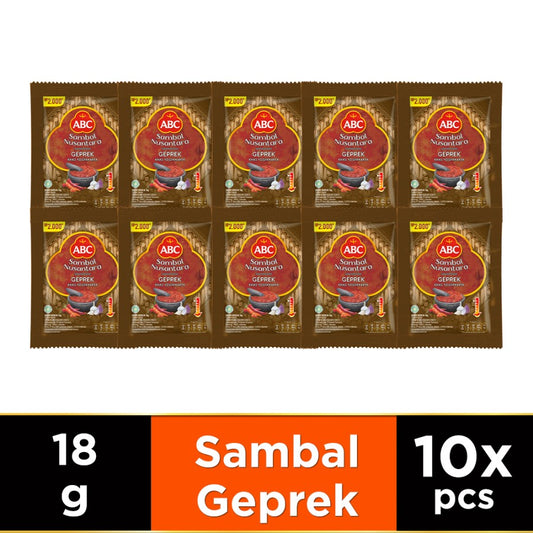 ABC Sambal Nusantara Geprek 10x18g