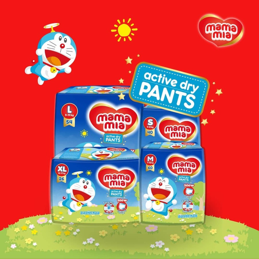 MAMAMIA Doraemon Mamamia Diapers Pants