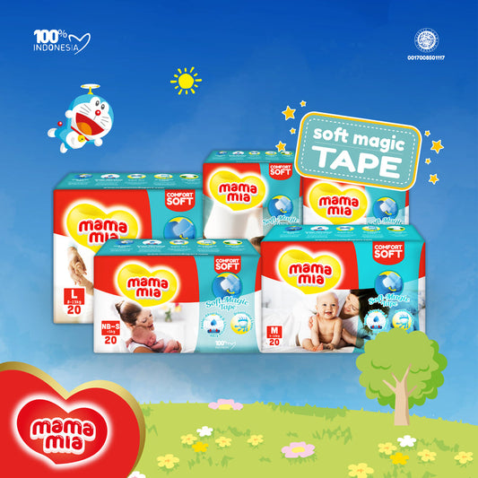 MAMAMIA Soft Magic Tape Baby Diaper Popok Perekat