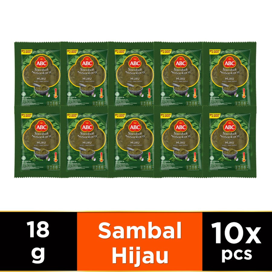 ABC Sambal Nusantara Hijau 10x18g