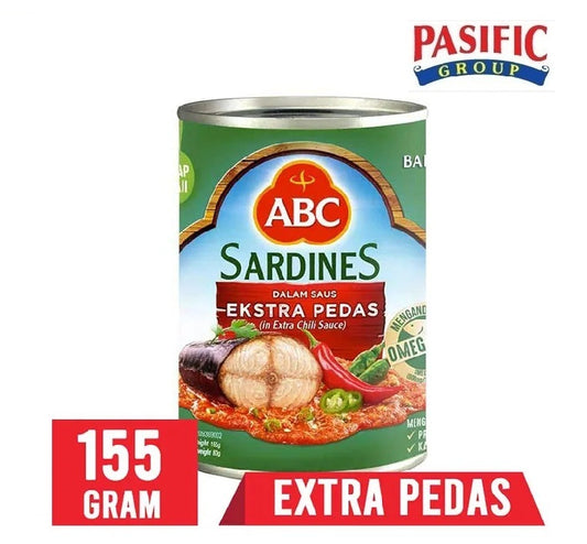 ABC Sardines Extra Pedas 155g