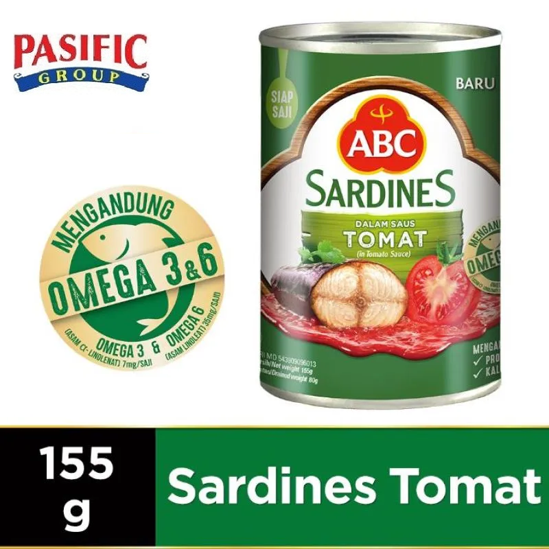 ABC Sardines Saus Tomat 155g