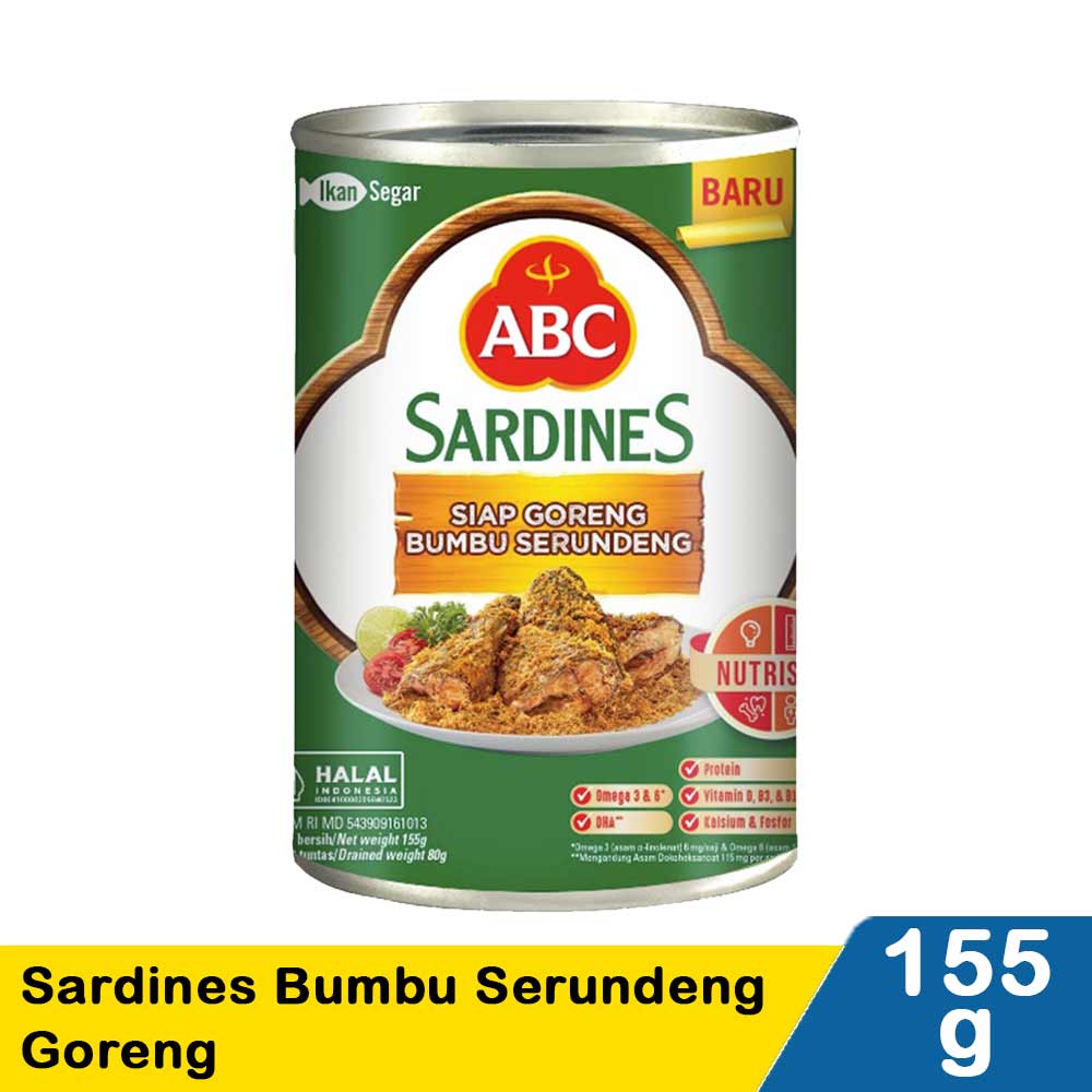 ABC Sardines Bumbu Serundeng Goreng 155G